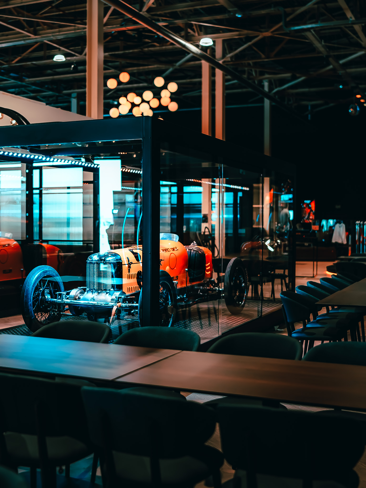 Carbox in seating area