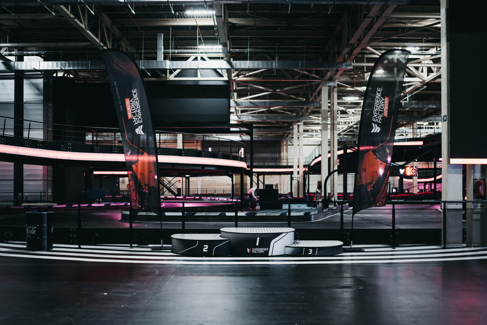 Indoor event hall at Experience Factory Antwerp - Indoor evenementenhal van Experience Factory Antwerpen